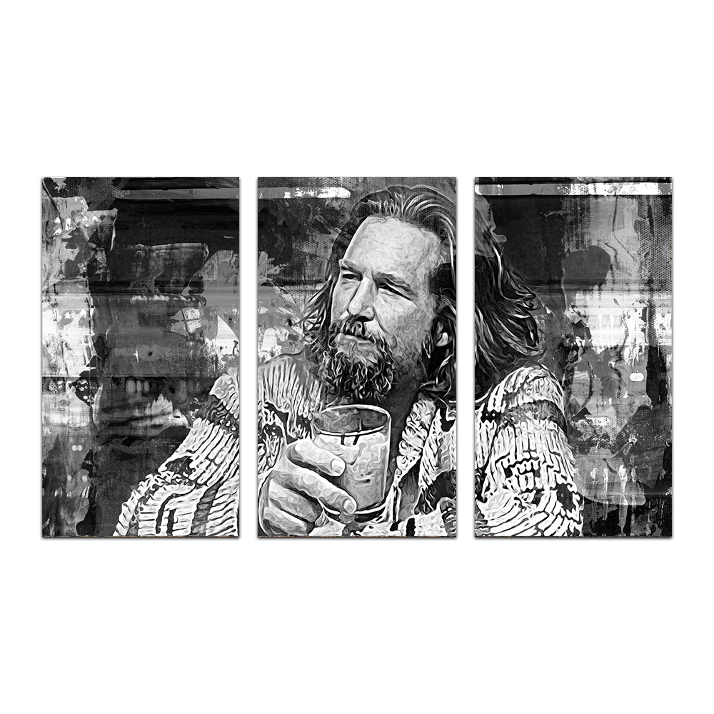 The Dude Grayscale High - Quality Wall Art for Home Decor