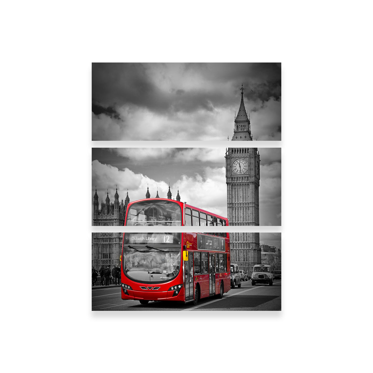 Stunning London Street Scene Wall Art by Melanie Viola