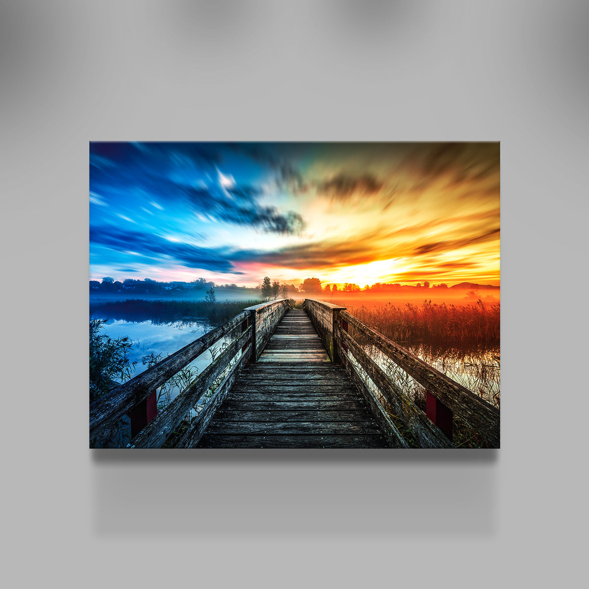 Exquisite Boardwalk Colors Wall Art by George Sorin
