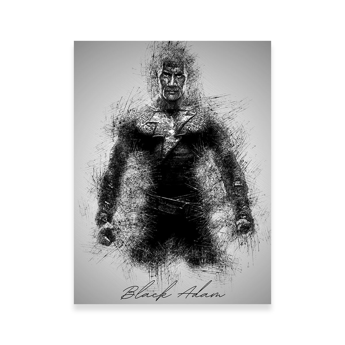 Stunning Black Adam Wall Art for Home Decor