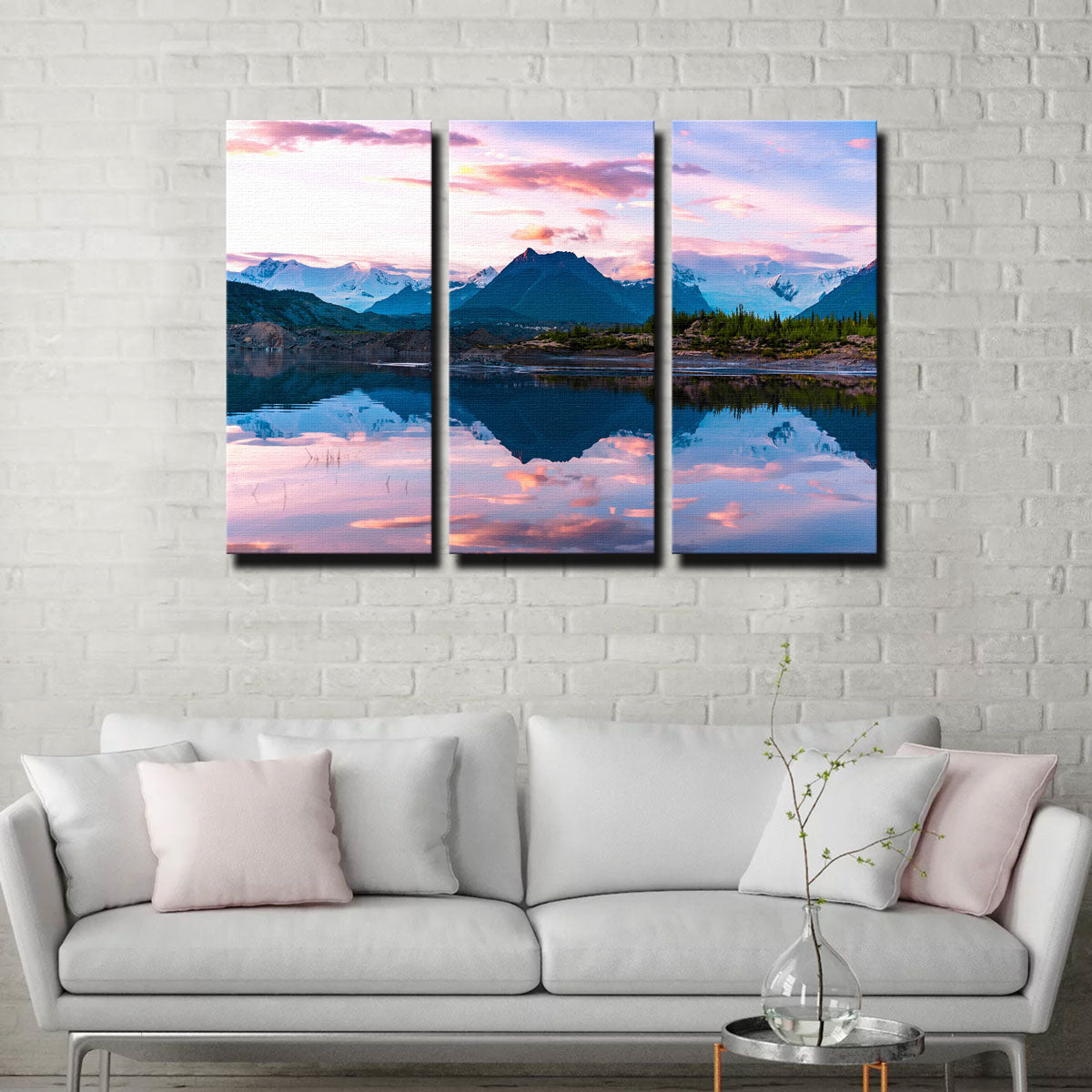 Stunning Glacier Sunset Wall Art by Lucas Moore