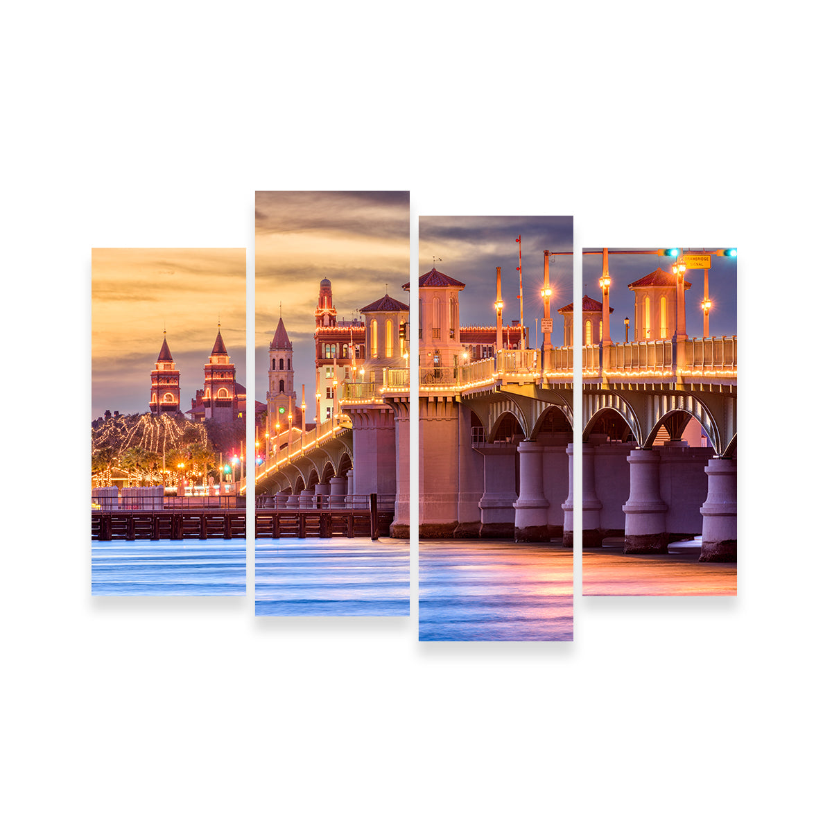 St. Augustine - Bridge of Lions Stunning Wall Art for Home Decor
