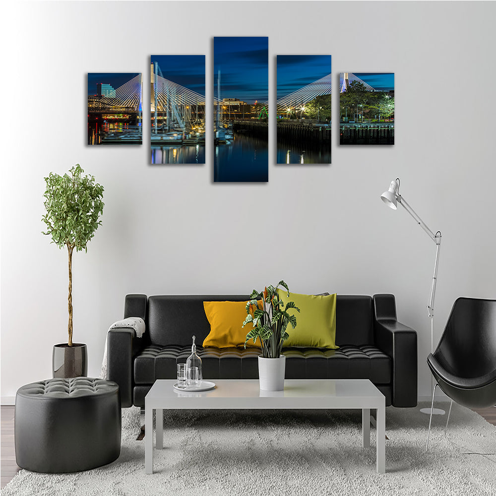Exquisite Boston Bunker Hill Bridge Wall Art by Melanie Viola