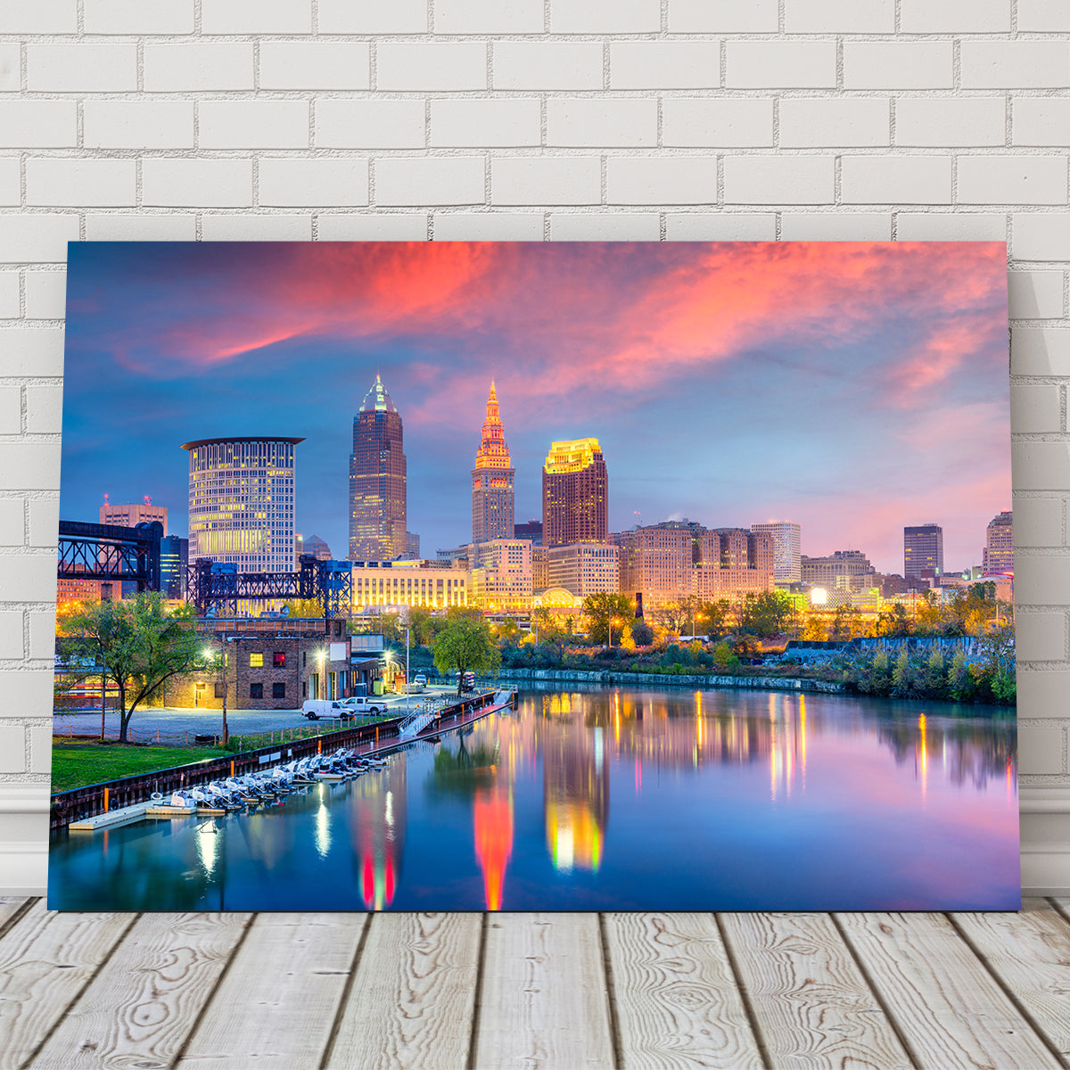 Stunning Cleveland Skyline Wall Art - Museum Quality Canvas Prints