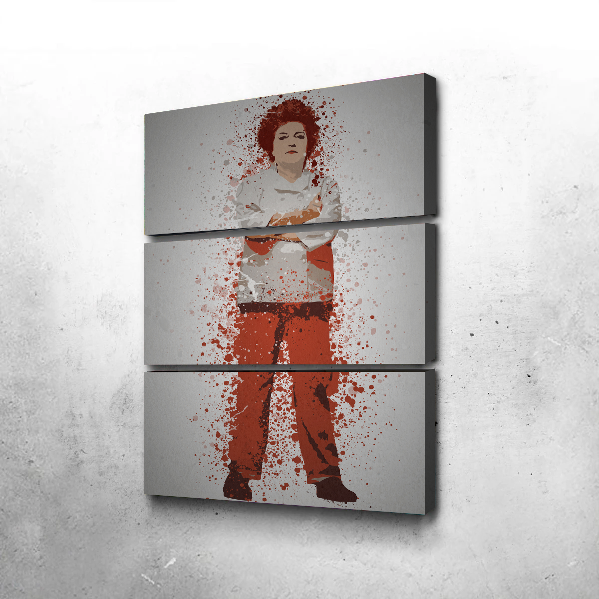 Vibrant Red Wall Art by TM Creative Design