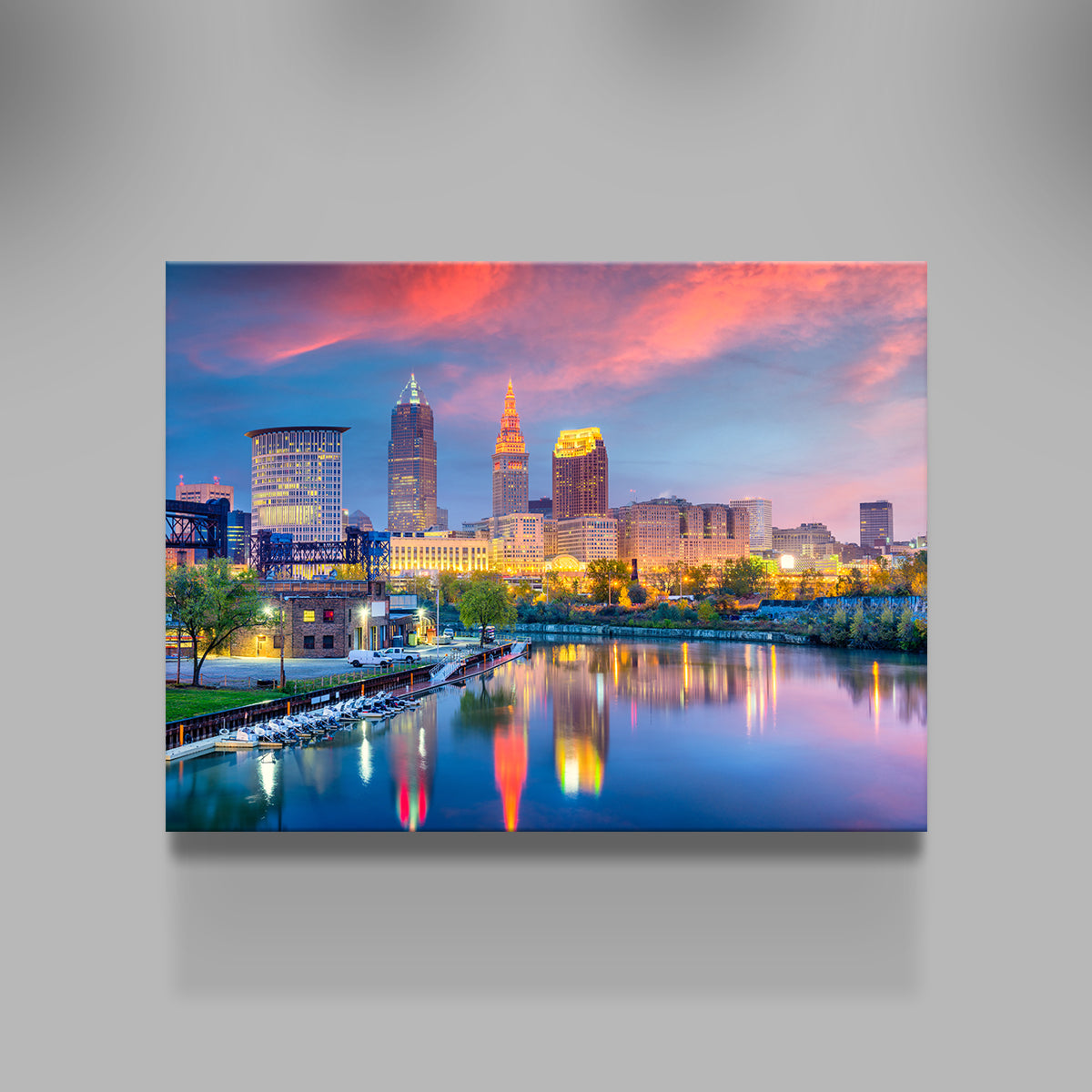 Stunning Cleveland Skyline Wall Art - Museum Quality Canvas Prints
