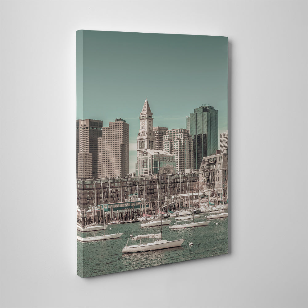 Stunning Boston Cityscape North End Wall Art by Melanie Viola