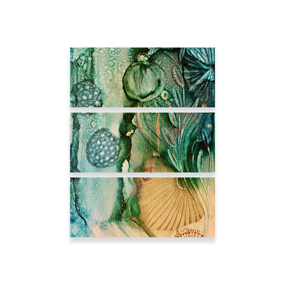 Stunning Jade Reef Wall Art by Amy Tieman