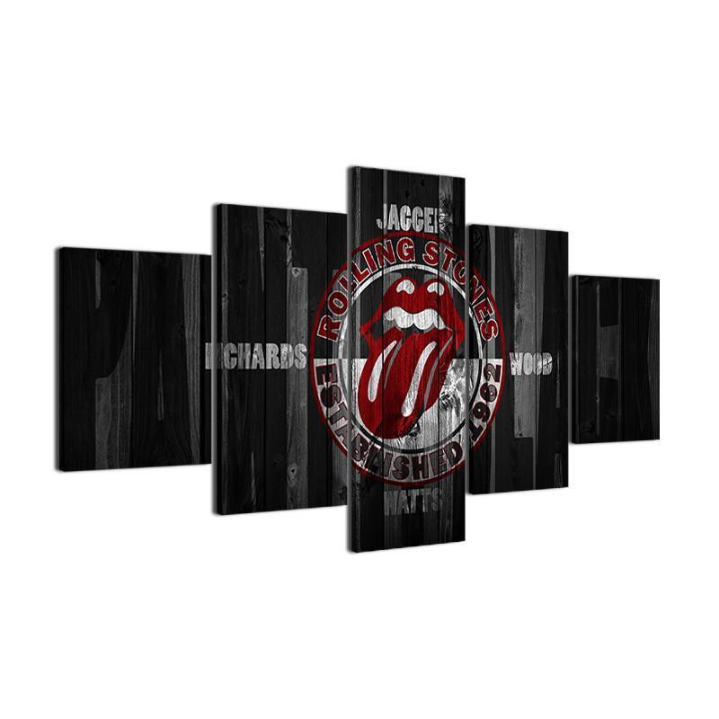 Stunning Paint It Black 5 Piece Canvas Wall Art Set for Modern Decor