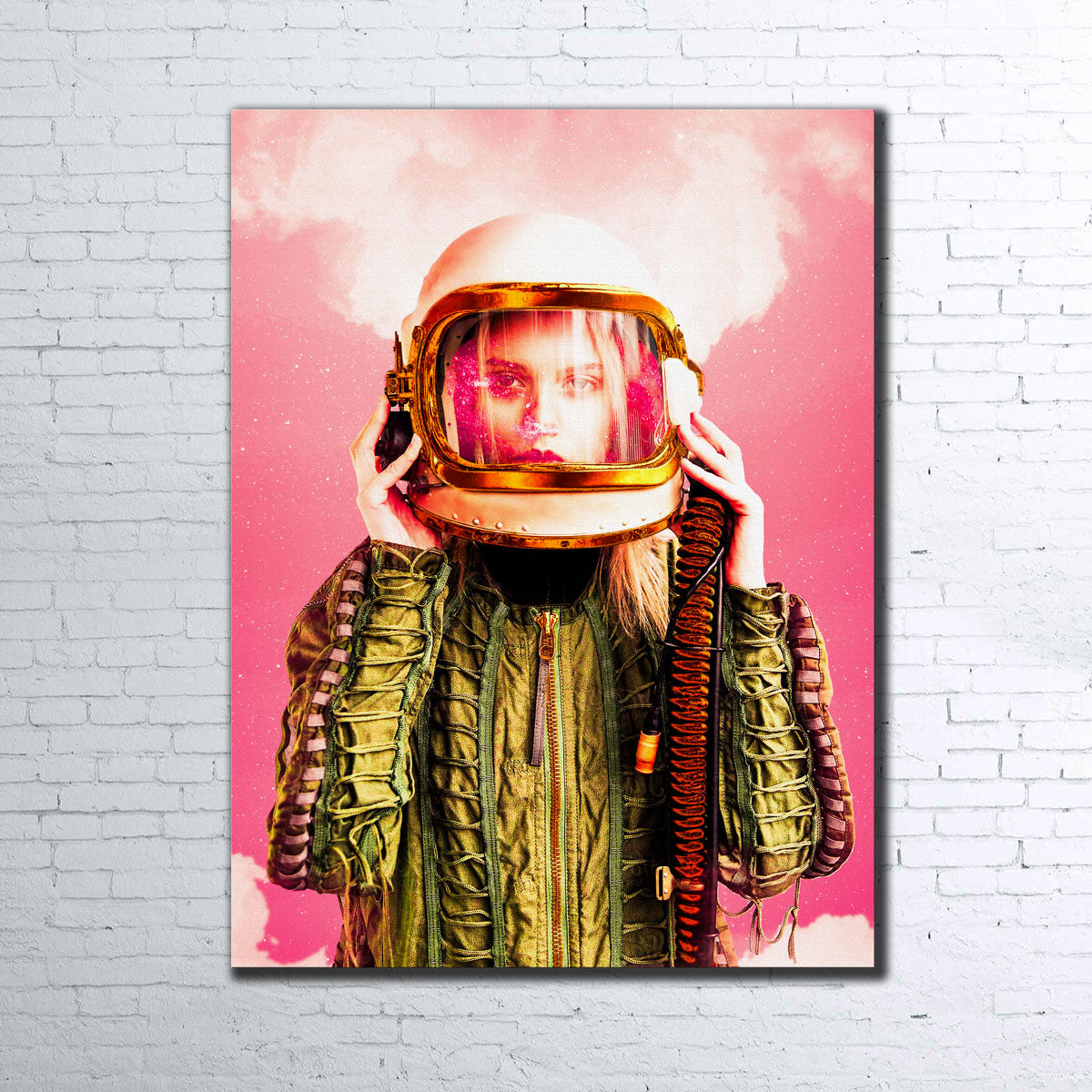 Stunning Space Girl Wall Art by Manuel Luces