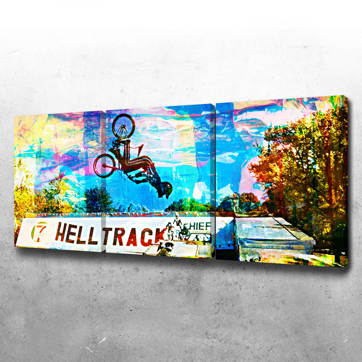 Stunning RAD Flip Wall Art - Handmade with Museum - Quality Canvas
