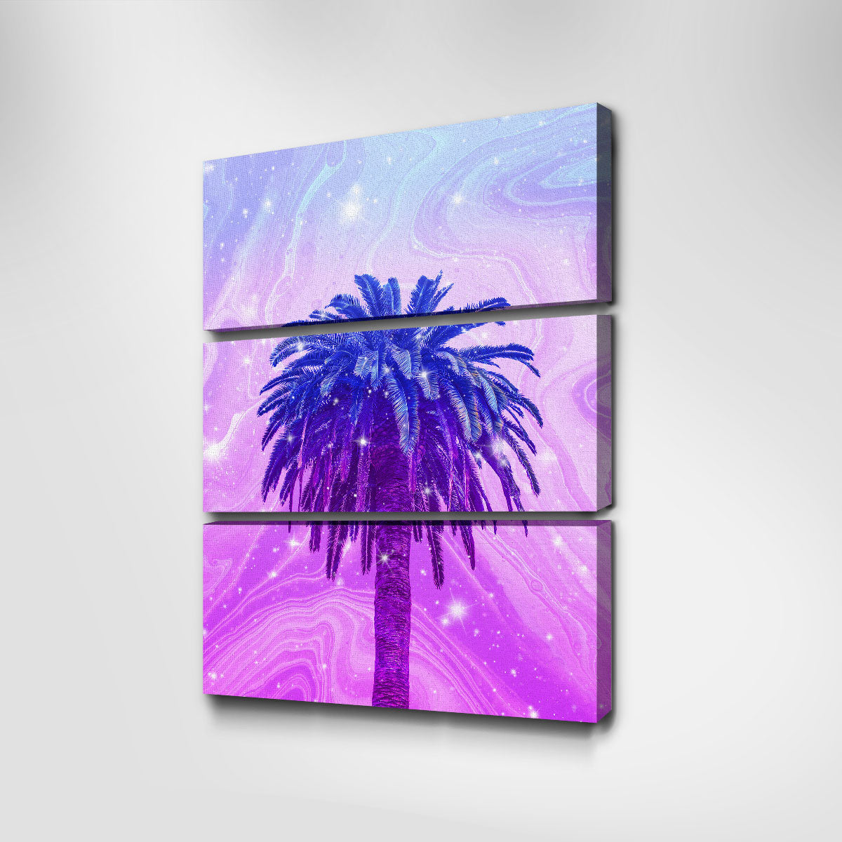 Gorgeous Purple Palm Tree Wall Art for Stunning Home Decor