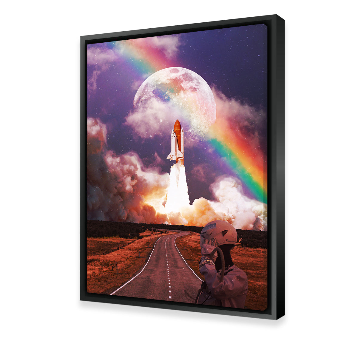 Stunning Rocket Launching Wall Art by RAPart
