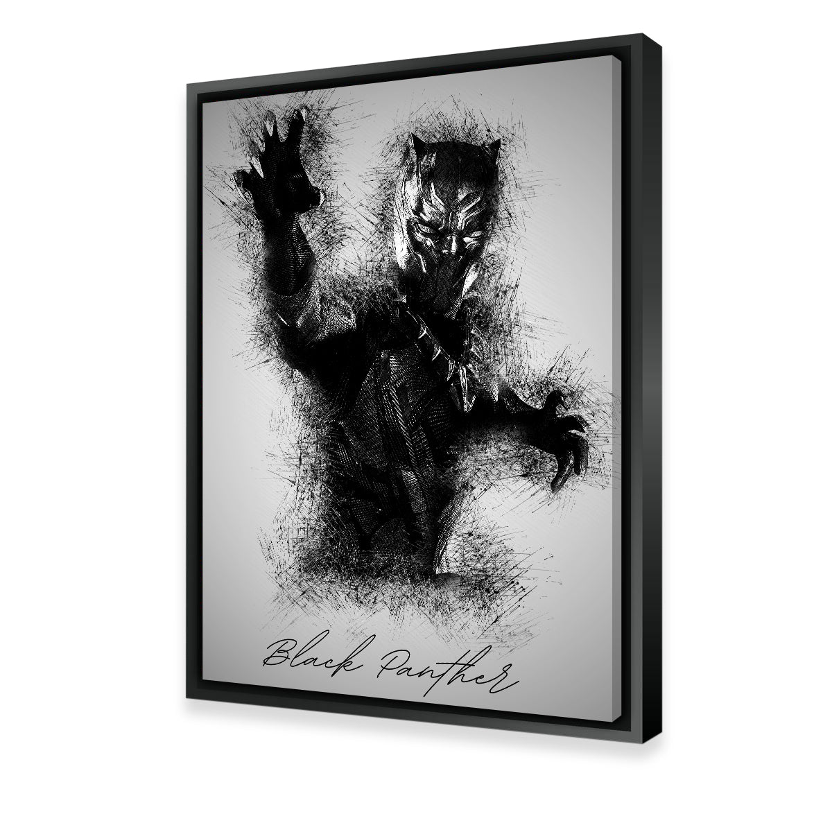 Stunning Black Panther Sketch Wall Art for Your Home Decor