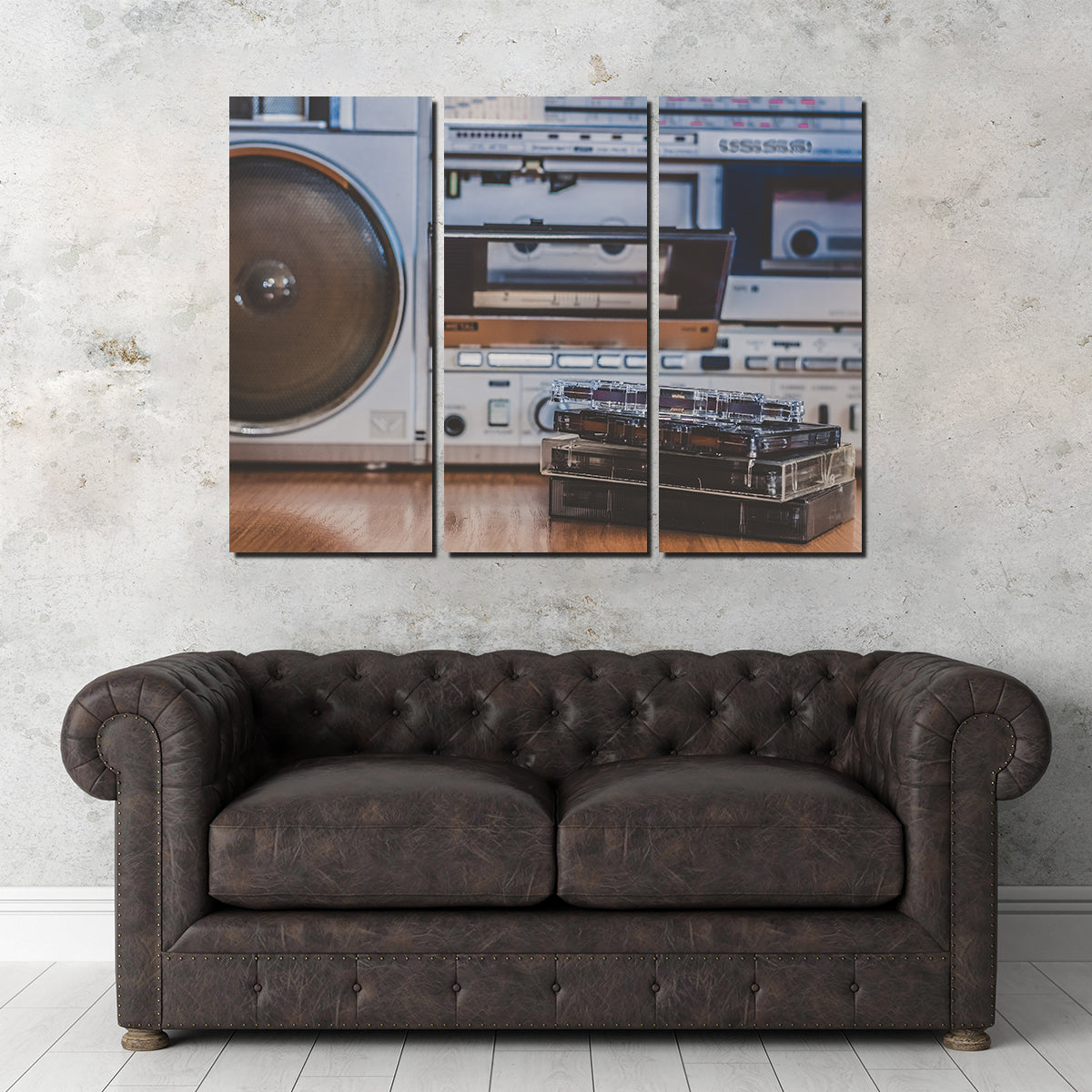 High - quality Boombox and Cassettes Set