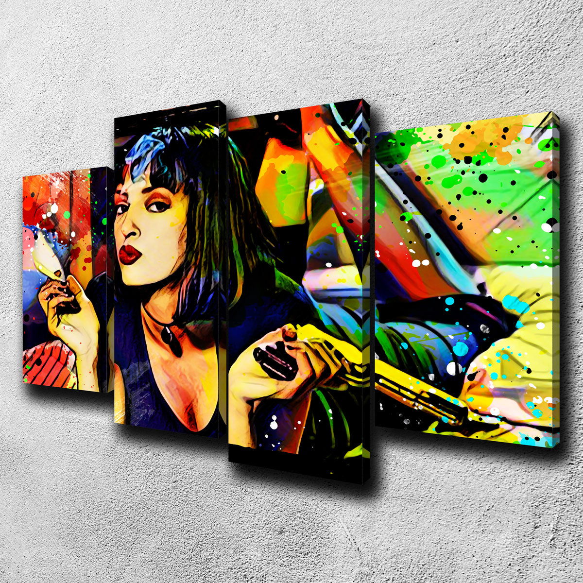 Eye - catching Abstract Pulp Fiction Wall Art for Stunning Decor