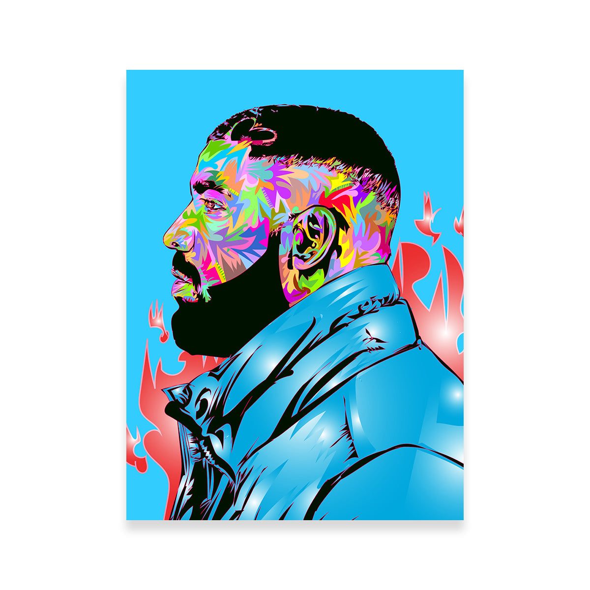 Stunning CLB Drake Wall Art - Handmade Museum-Quality Canvas Print