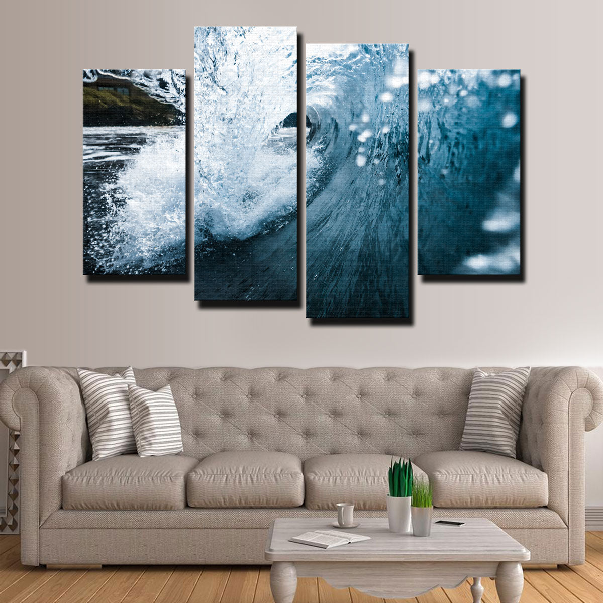 Stunning Blue Barrel Wall Art by Lucas Moore