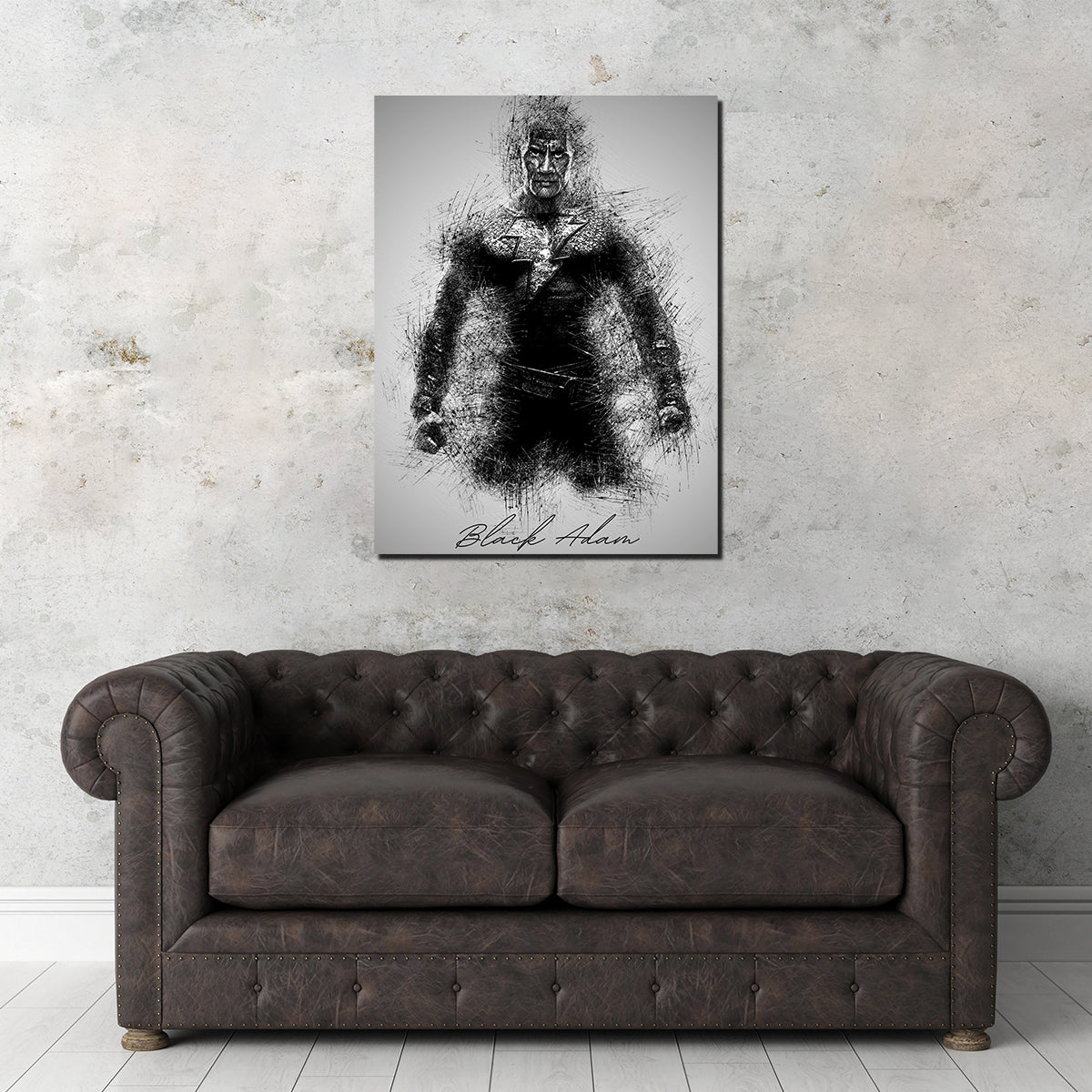 Stunning Black Adam Wall Art for Home Decor
