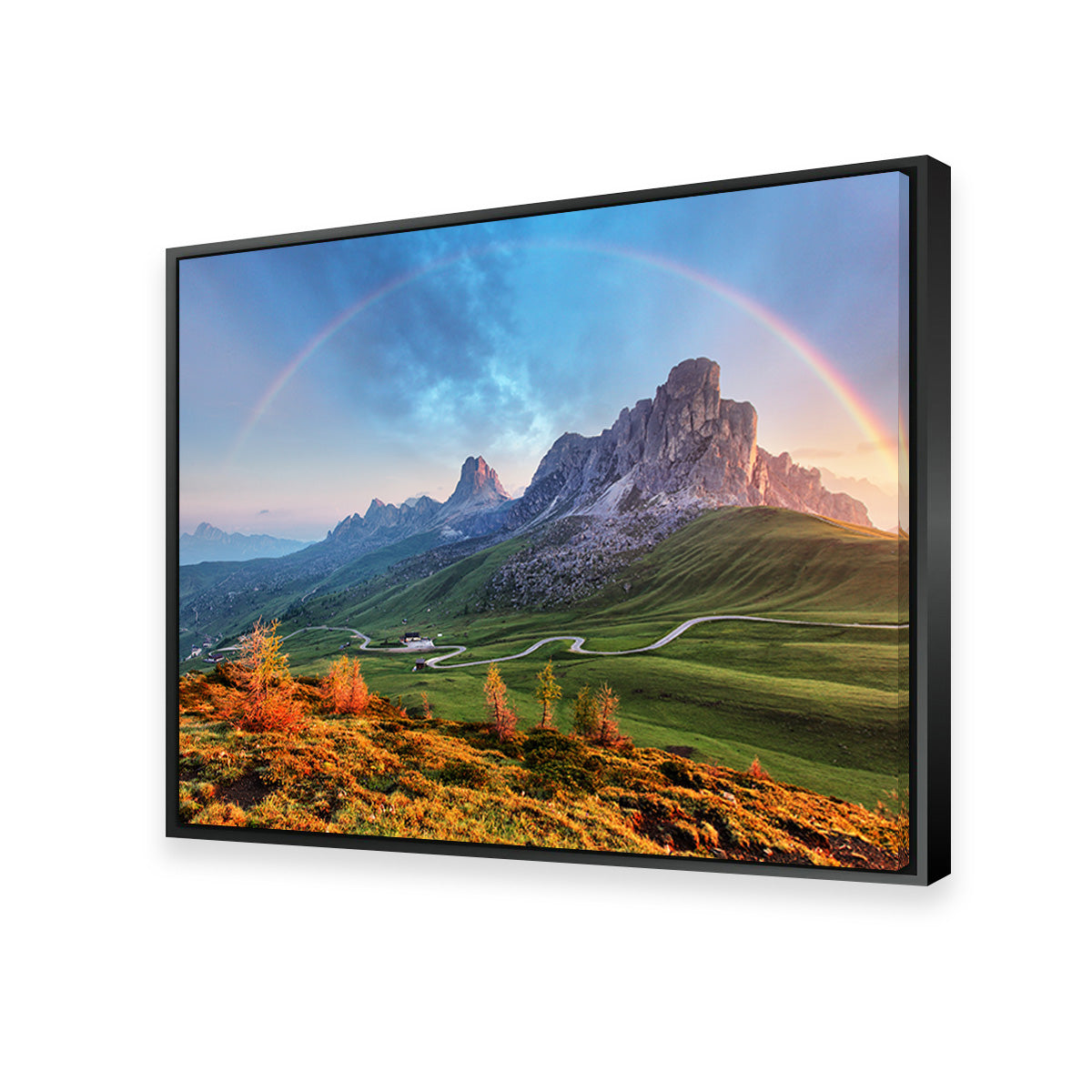 Stunning Rainbow In The Alps Wall Art for Home Decor