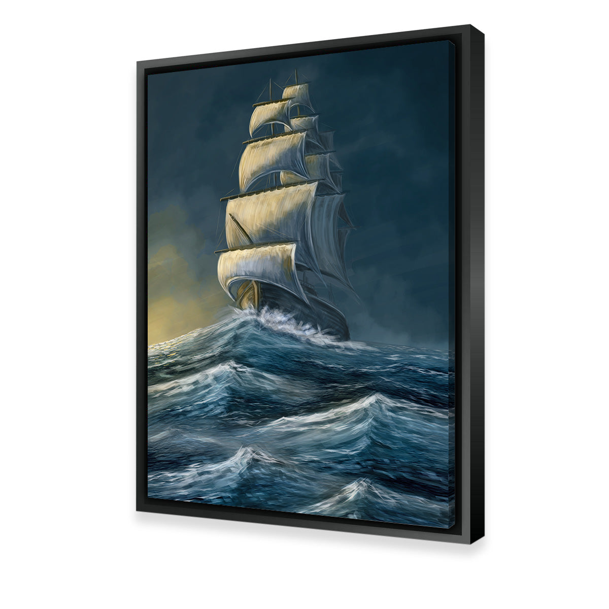 Enchanting Galleon Under the Dark Sky Wall Art for Home Decor
