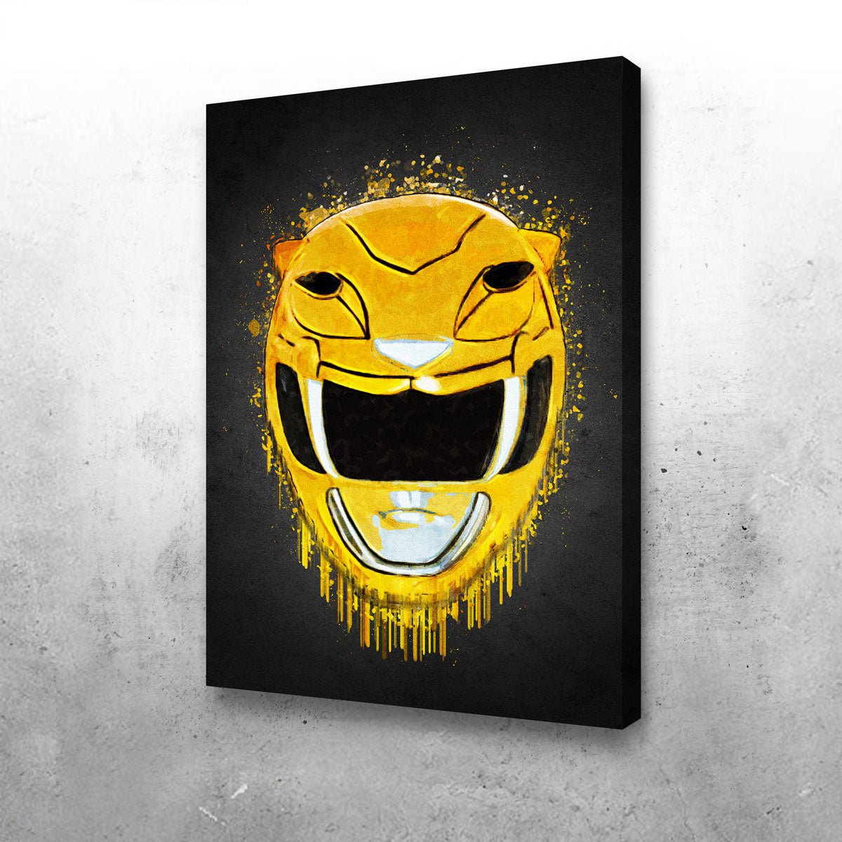 Stunning Yellow Ranger Portrait Wall Art for Home Decor