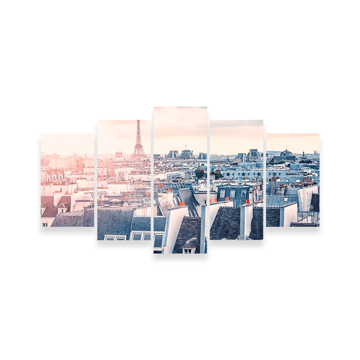 Exquisite Paris Roofs Wall Art for Home Decor
