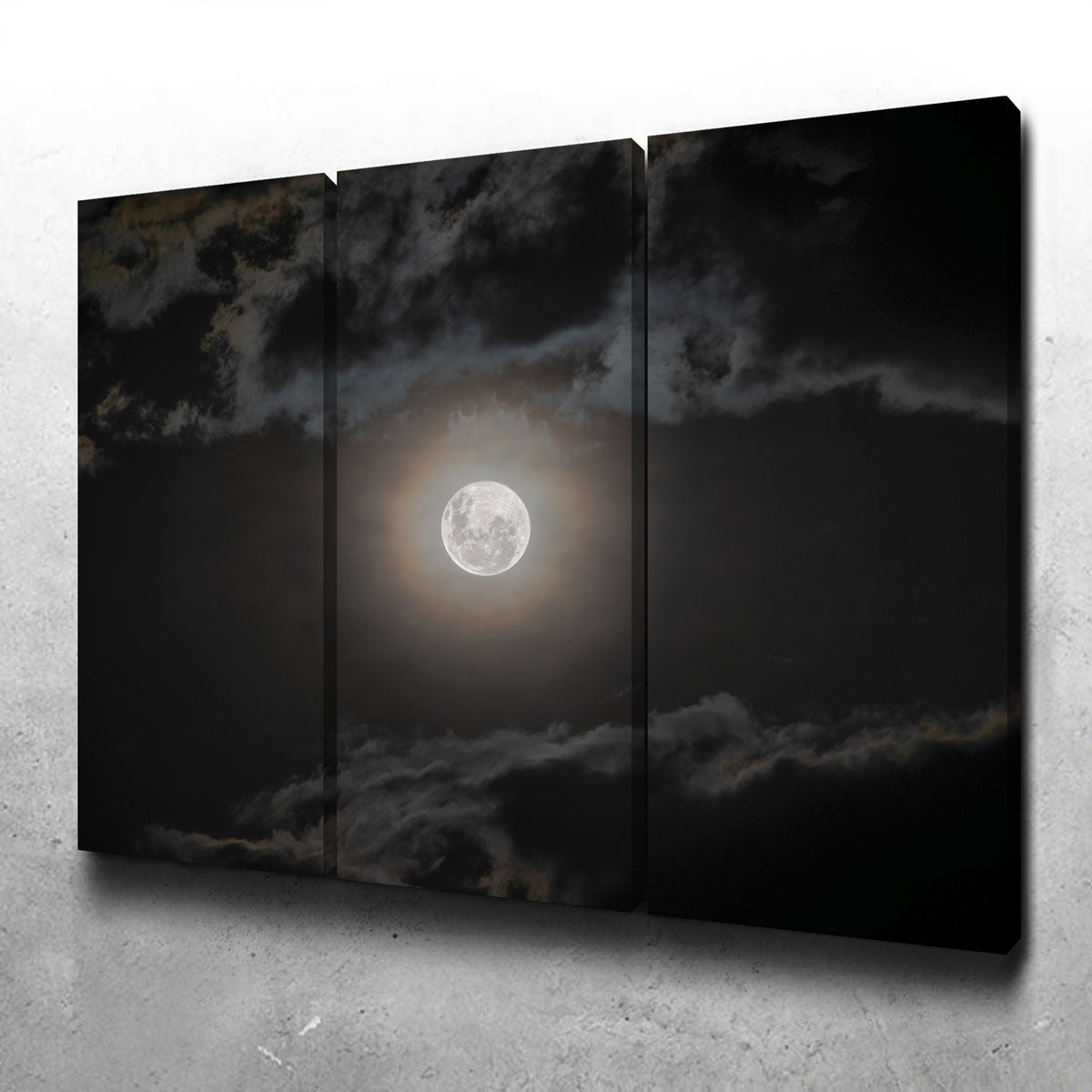 Stunning Full Moon on a Cloudy Night Wall Art by Sofia Leite Fonseca