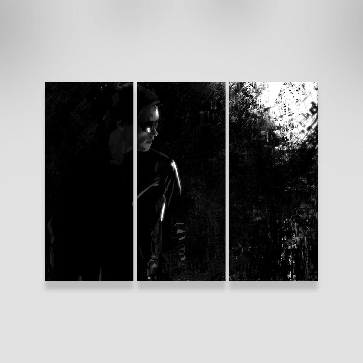 Mysterious Terminator in the Shadows Wall Art - Ideal for Home Decor