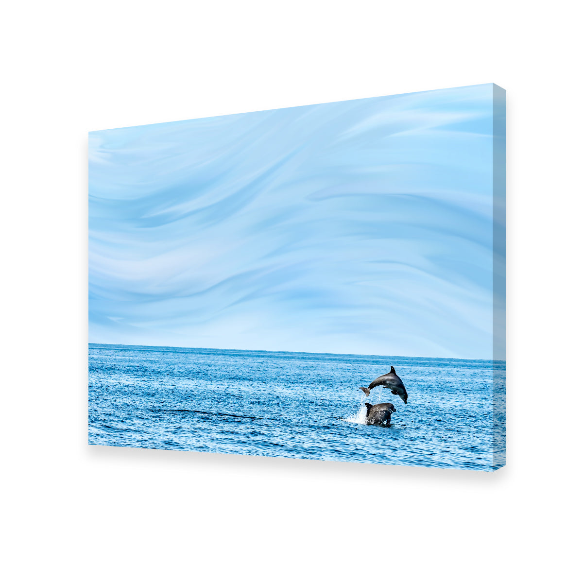 Rollin's Stunning Jumping Dolphins Wall Art by Eileen Rollin