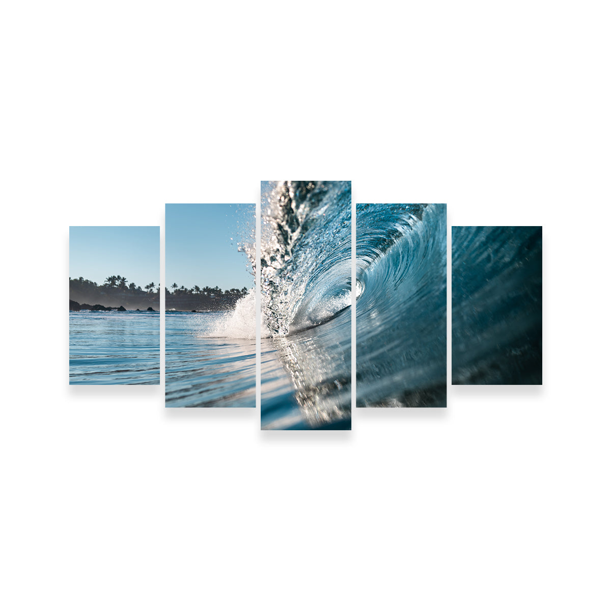Stunning Blue Wave Wall Art by Lucas Moore
