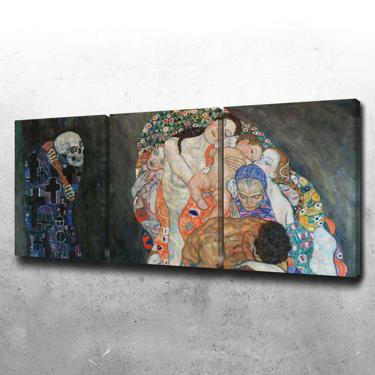 Gustav Klimt's Death and Life Stunning Wall Art