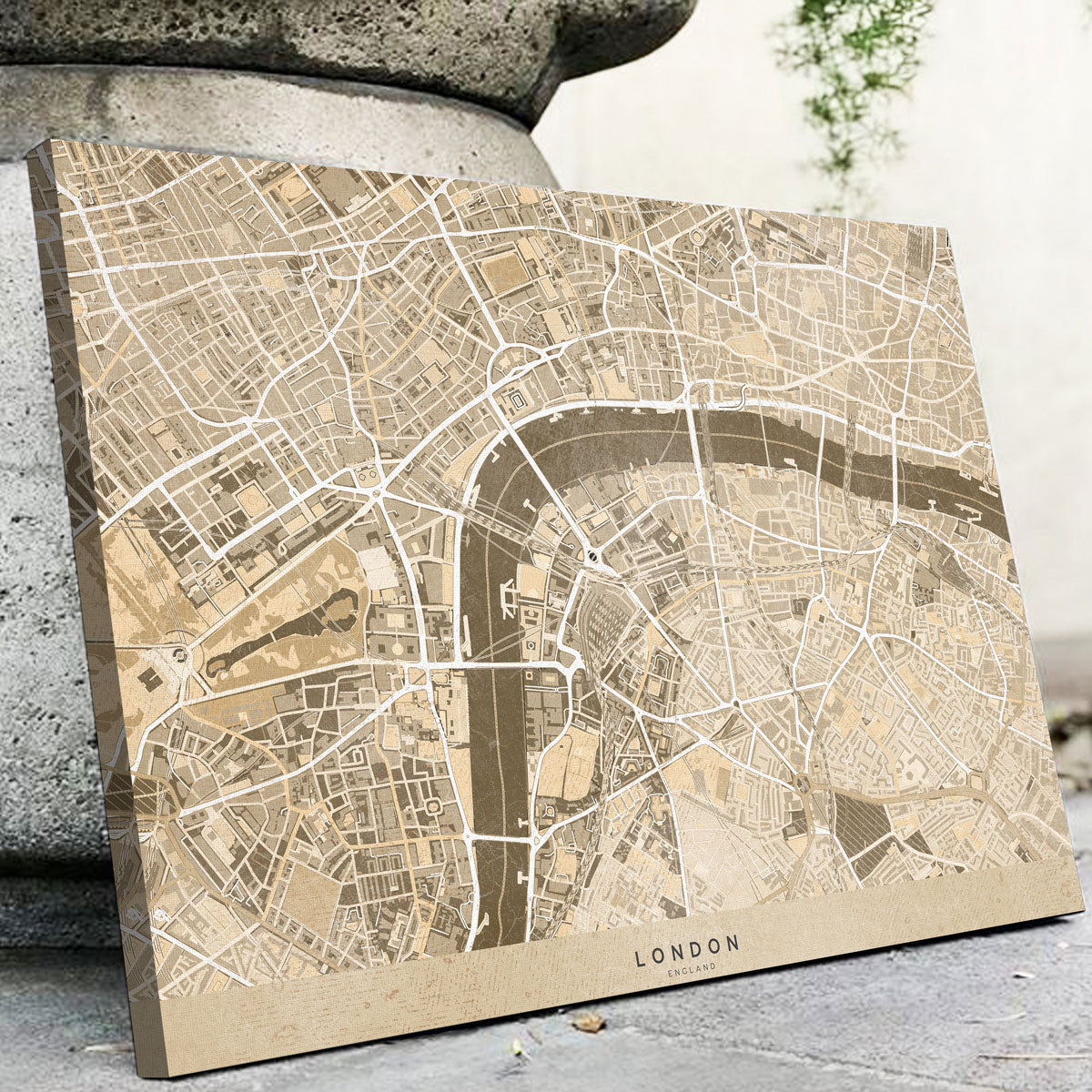Stunning London Map 3 Wall Art by Blursbyai