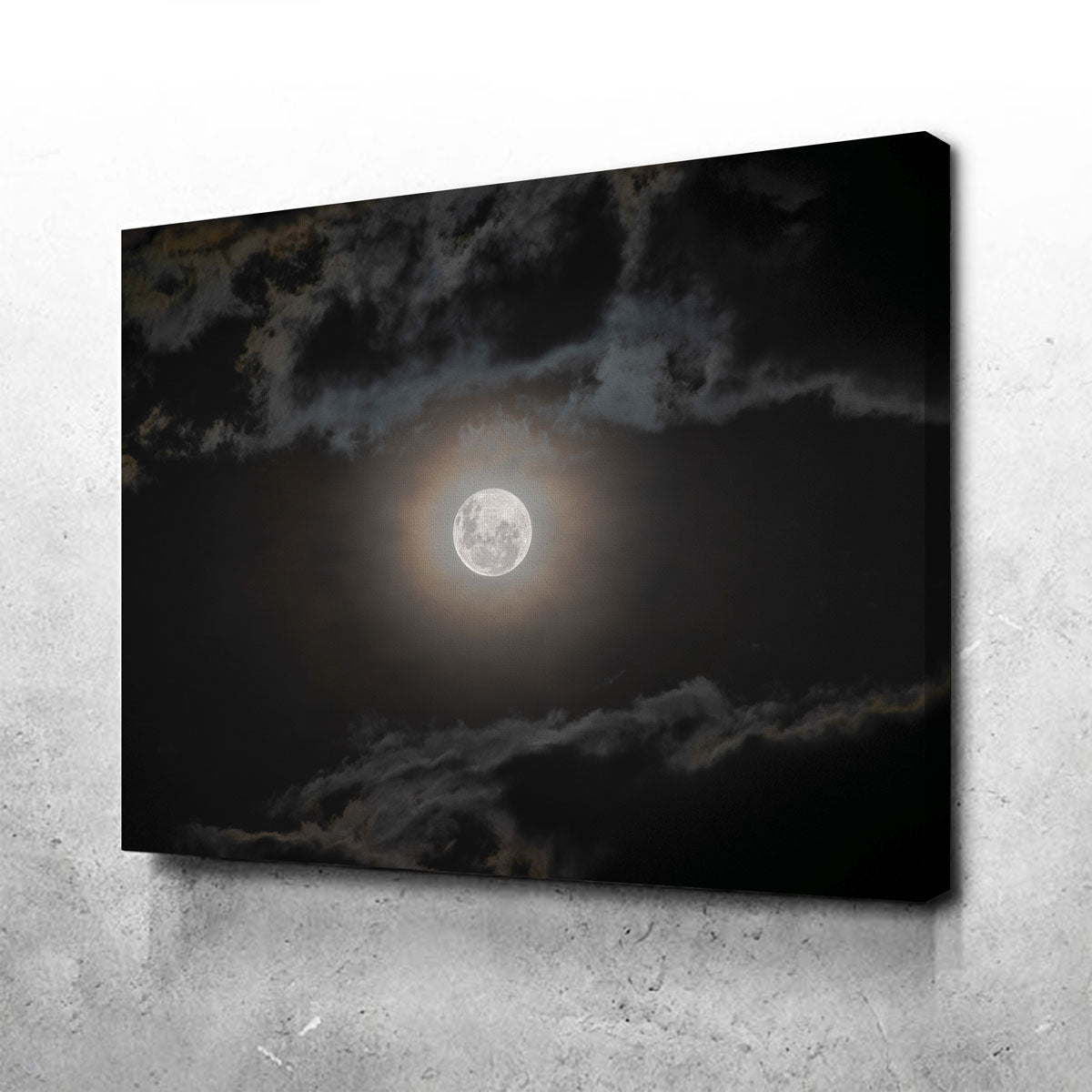 Stunning Full Moon on a Cloudy Night Wall Art by Sofia Leite Fonseca