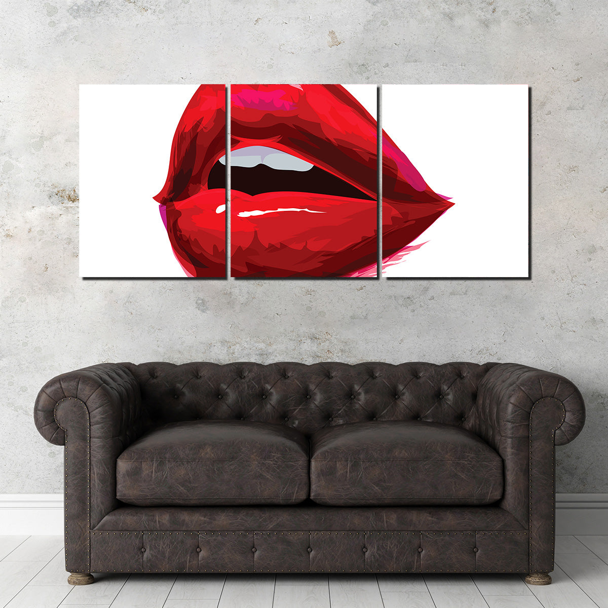 Stunning Red Lips Wall Art