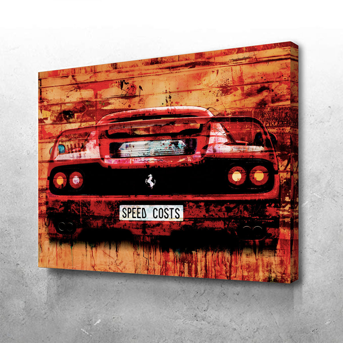 High - Quality Speed Costs Wall Art for Stunning Decor