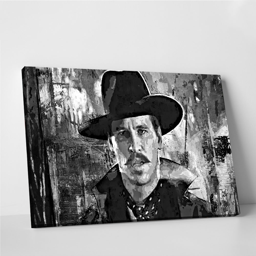 Stunning Doc Holliday Grayscale Wall Art for Home Decor