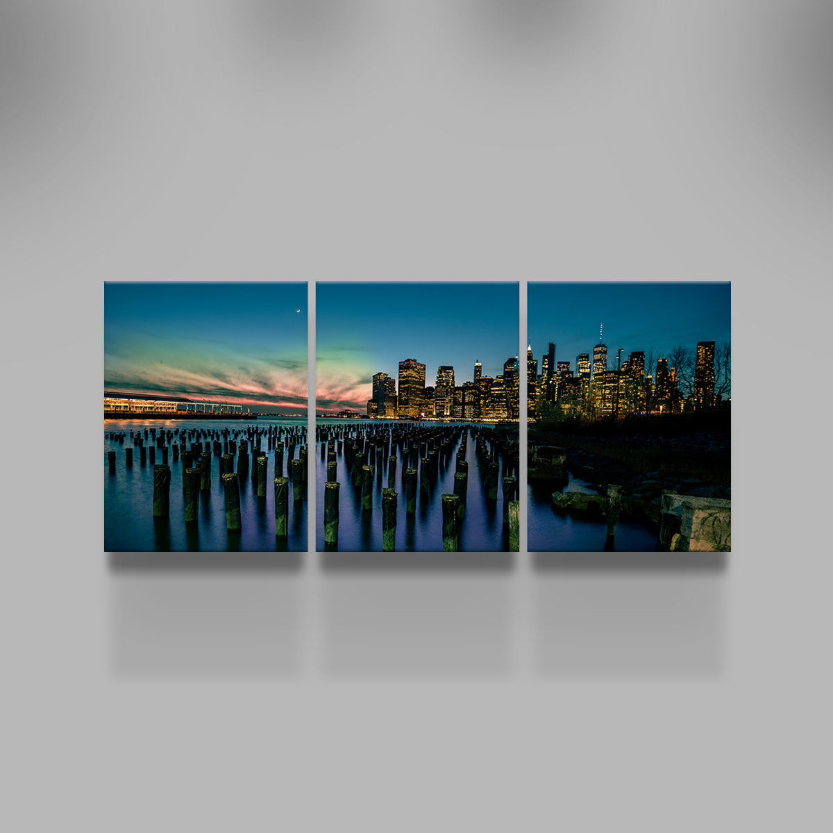 Stunning Dumbo Pier Wall Art by Charity Dos Santos