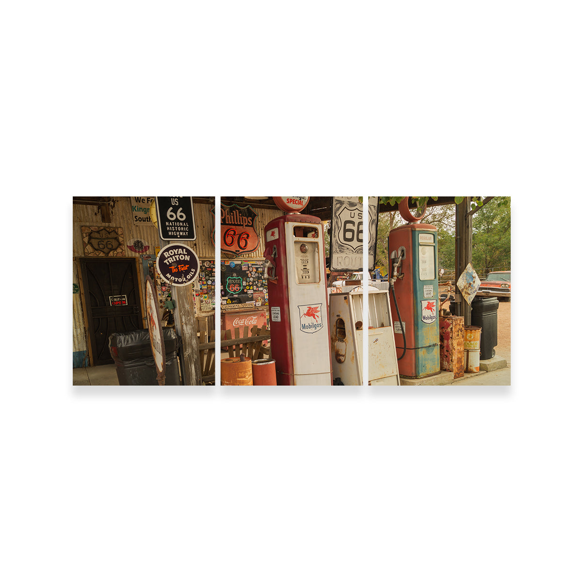 Authentic Route 66 in Arizona Canvas Prints