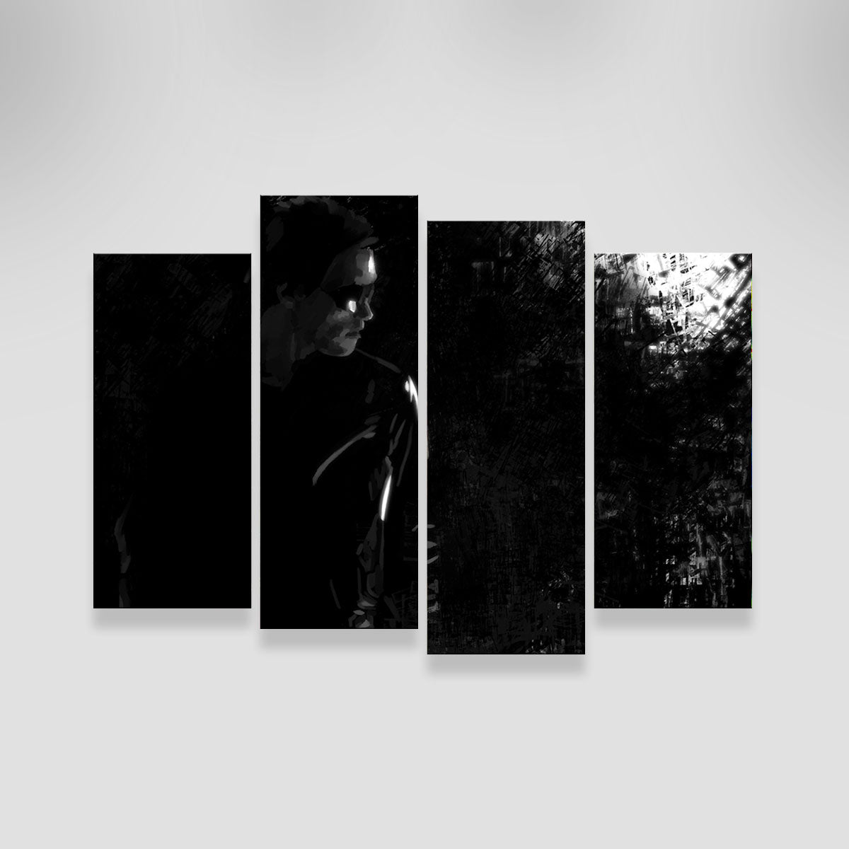 Mysterious Terminator in the Shadows Wall Art - Ideal for Home Decor
