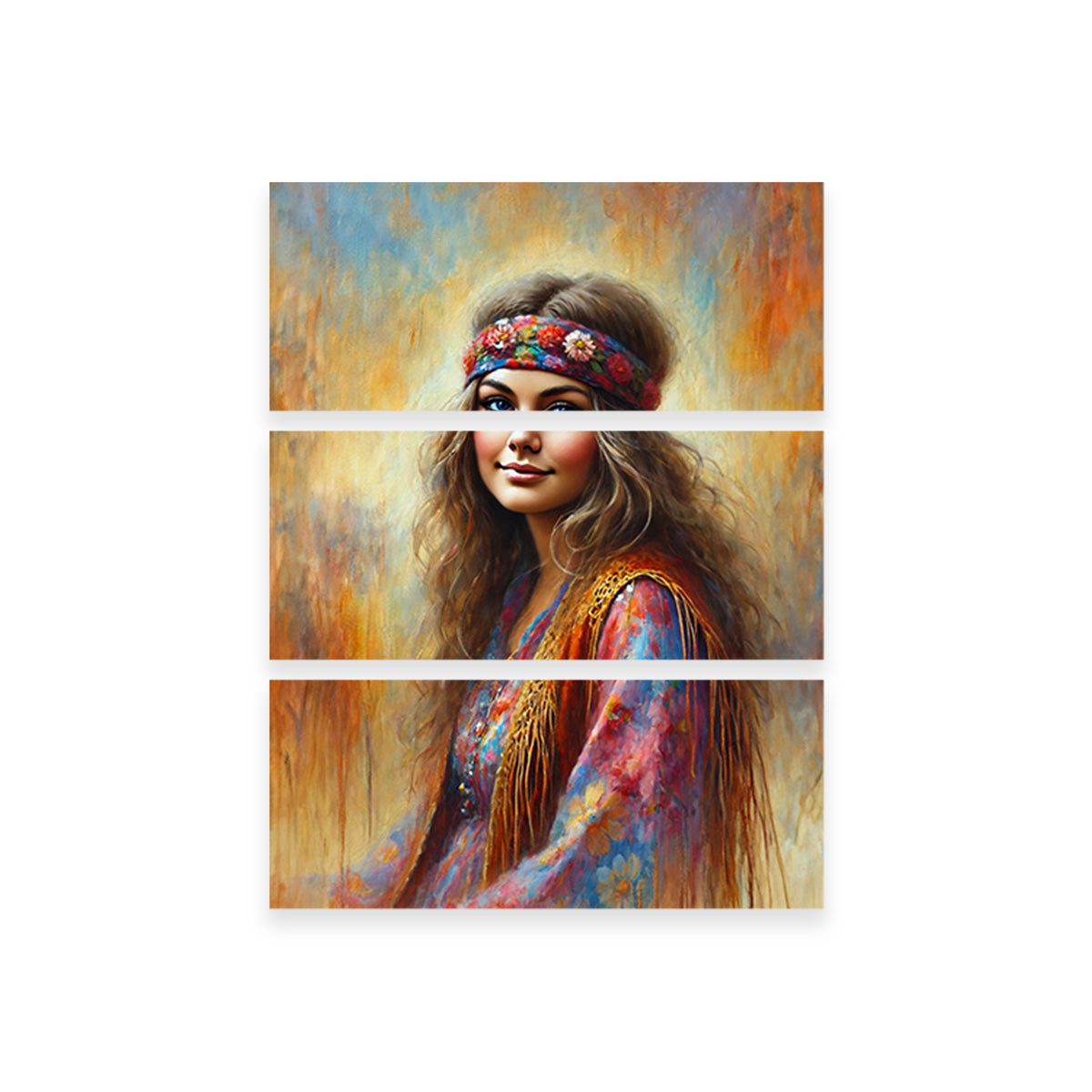 Stylish Hippie-Inspired Beauty Wall Art for Home Decor