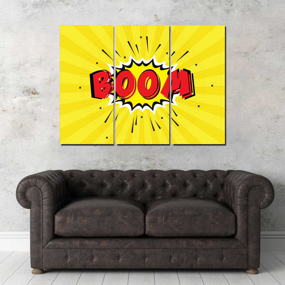 Boom1 Stunning Wall Art - Sustainable Kiln - Dried Pine Wood Frame