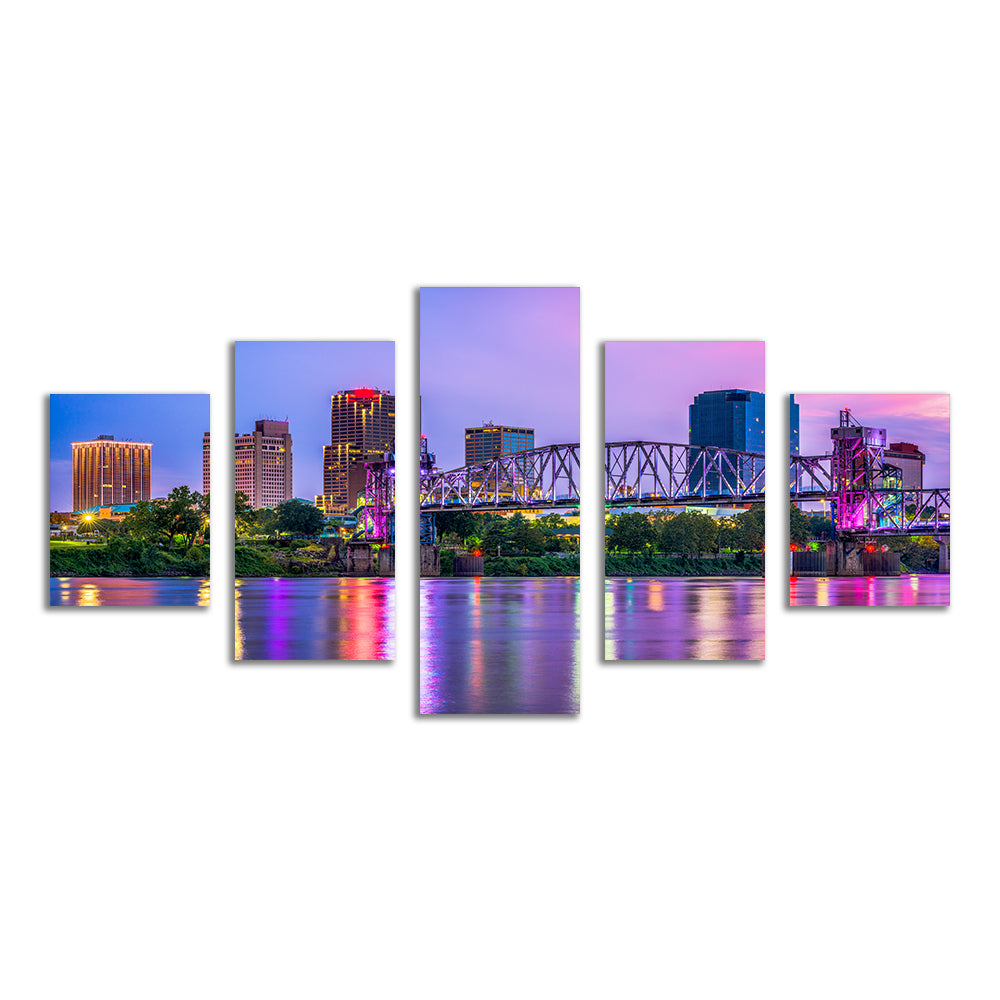 Exquisite Little Rock Skyline Wall Art for Stunning Decor