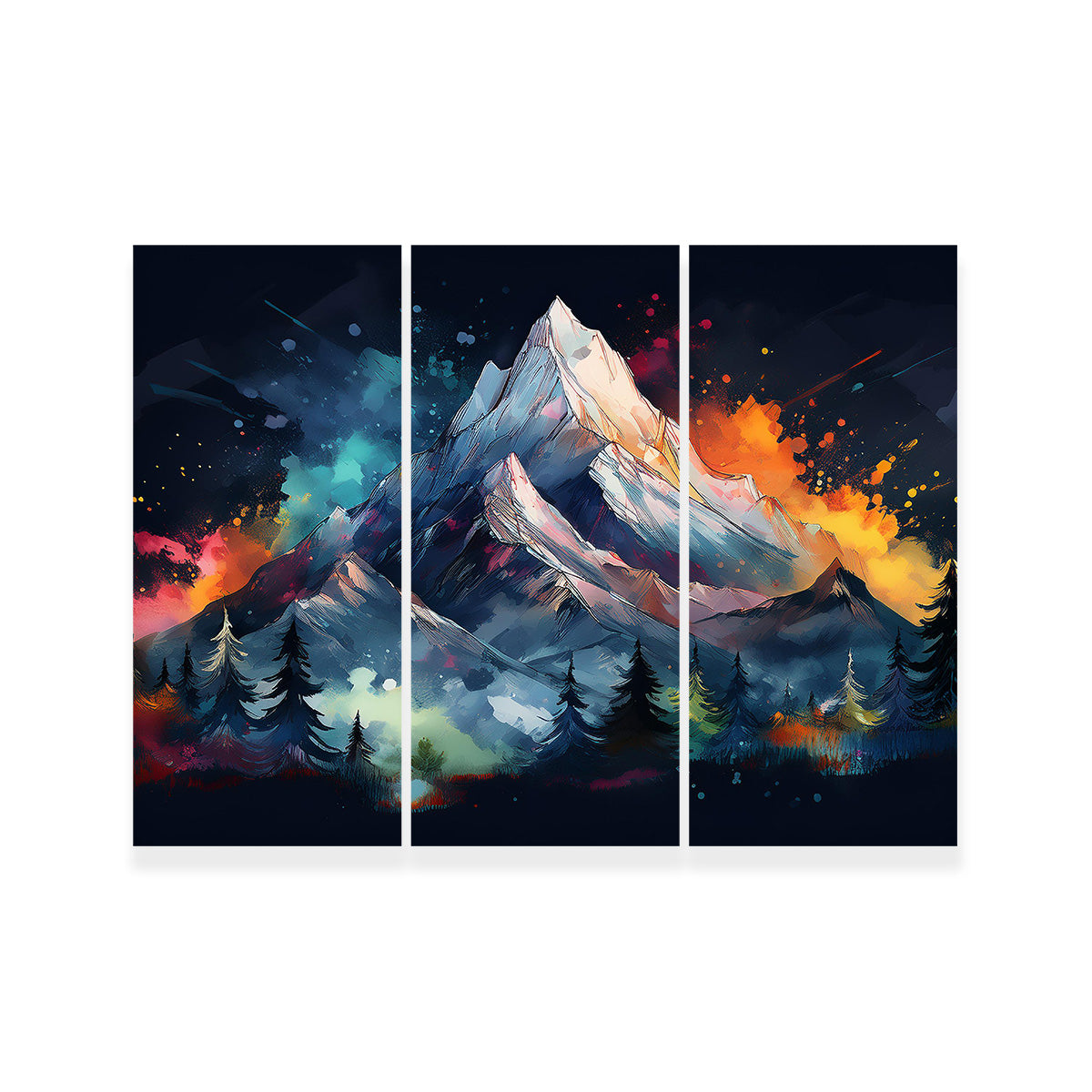 Exquisite Dark Colored Mountain Wall Art for Stunning Decor