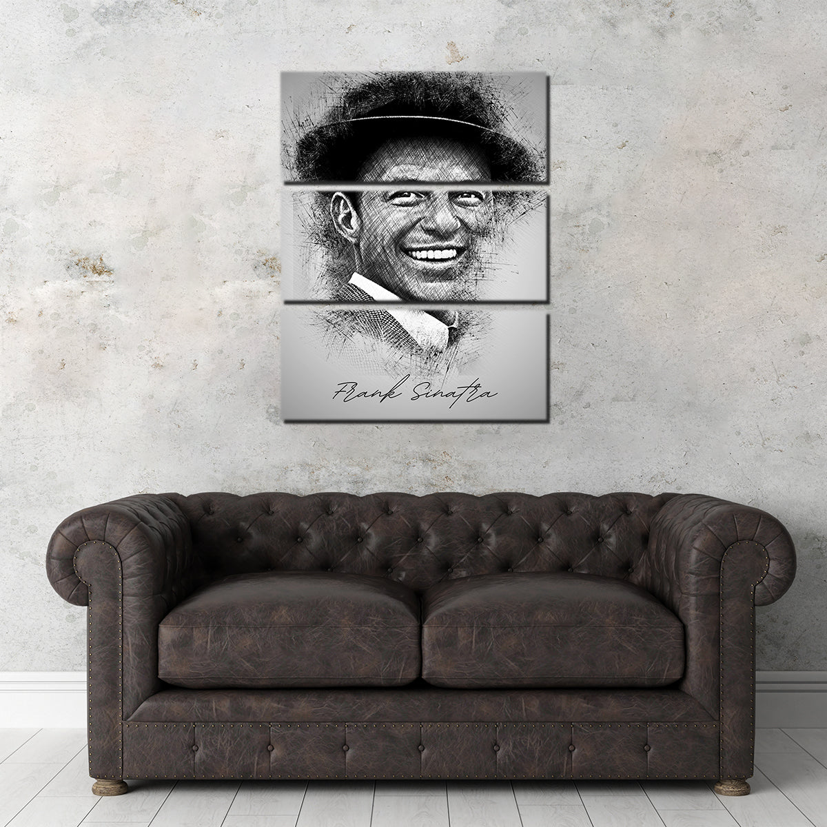 Vibrant Frank Sinatra Sketch Wall Art for Stunning Home Decor