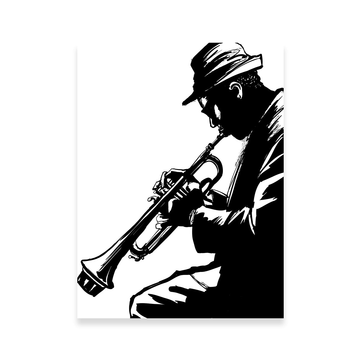 Stunning Jazz Trumpet Player Wall Art for Your Home Decor