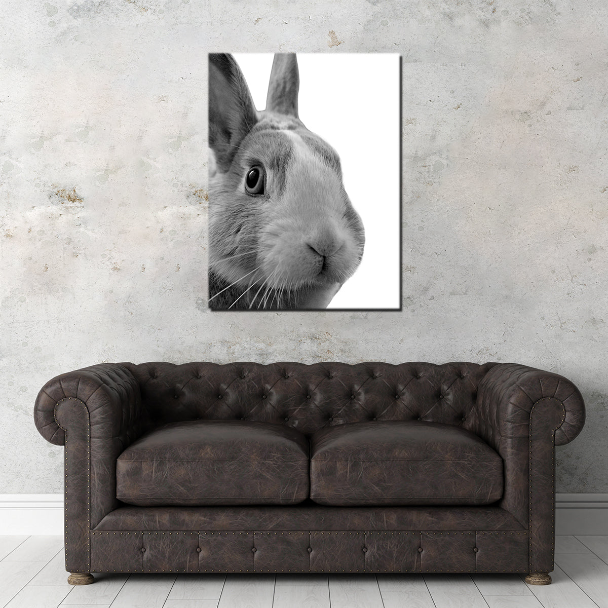 Charming Funny Rabbit Wall Art by Lawisi