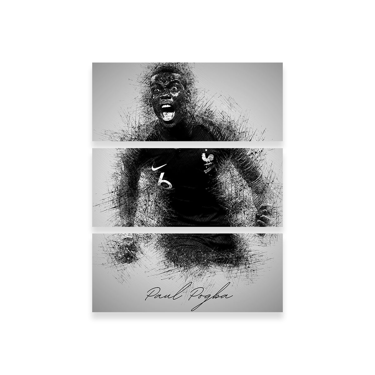 Exclusive Paul Pogba Wall Art - Premium Decor for Fans