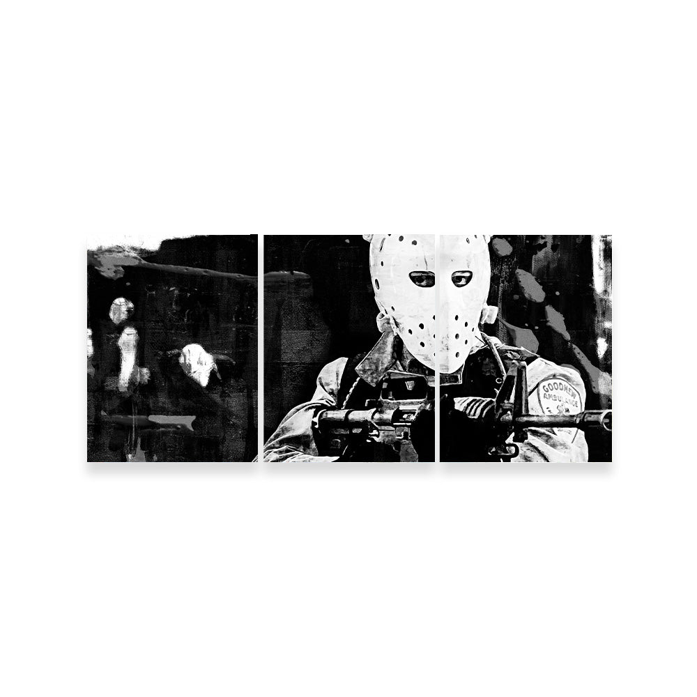 Stunning Heat - The Heist Grayscale Wall Art for Modern Decor
