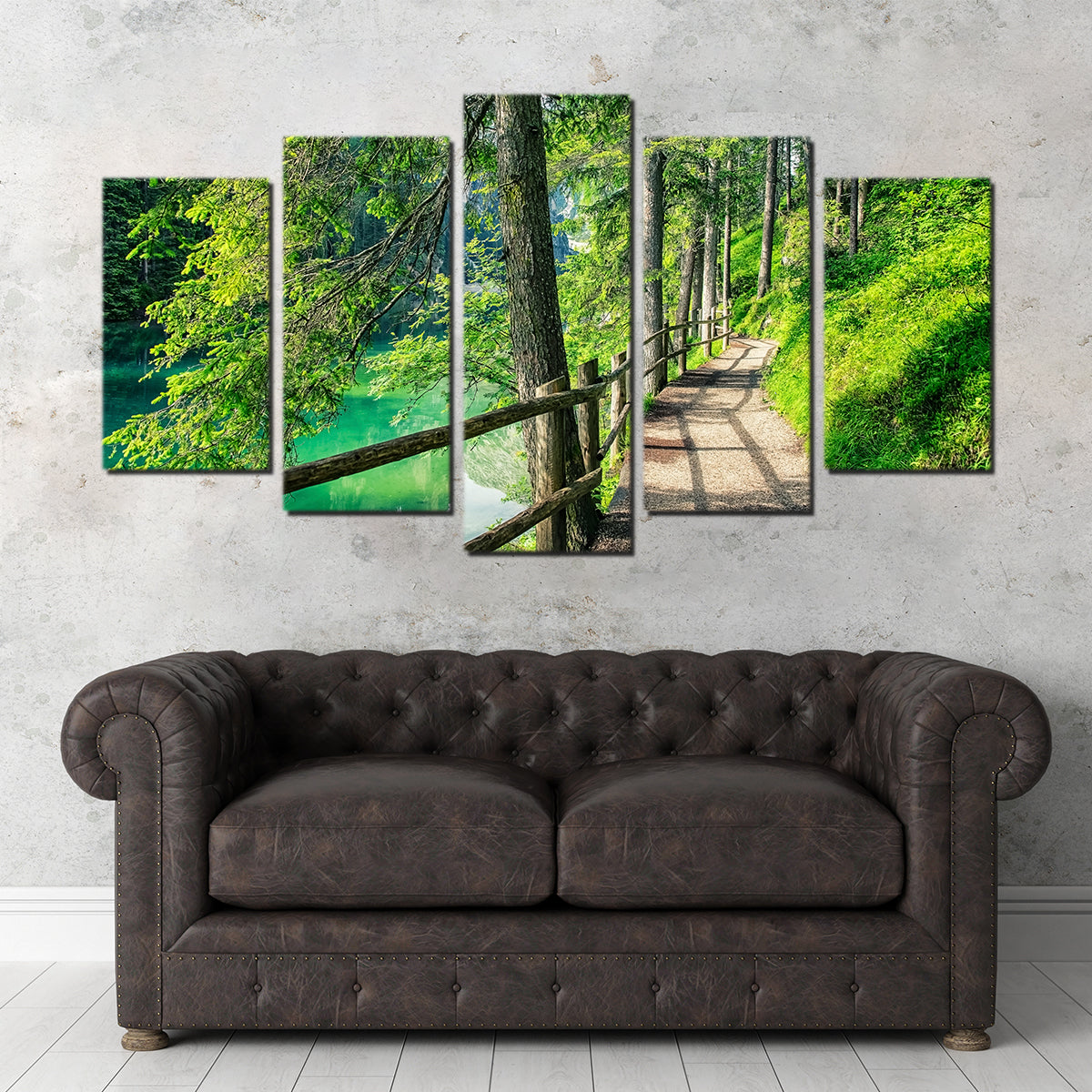 Stunning Path By The Lake Wall Art for Your Home Decor